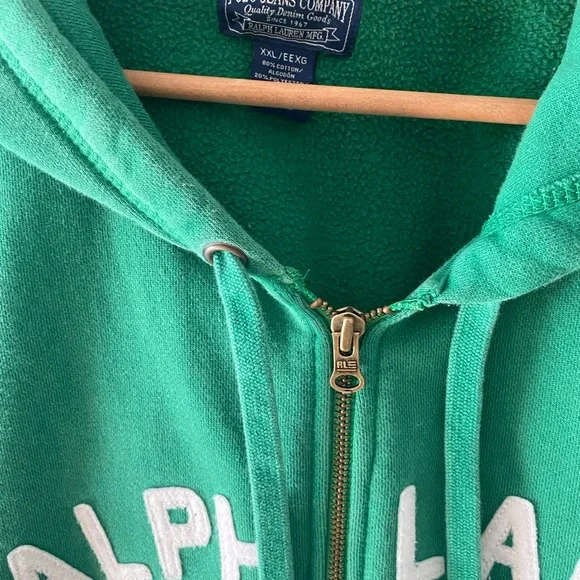90s Ralph Lauren Polo Jeans Green Sweatshirt - Picture 5 of 6